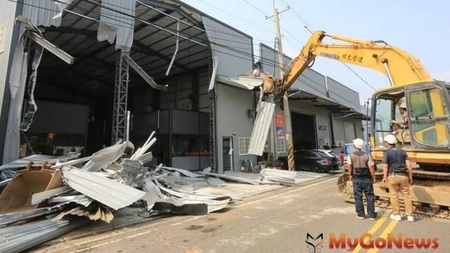 台中市府　強力取締拆除違建