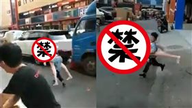 充氣娃娃,男童,遊街,玩具,尷尬,爸爸,乾媽