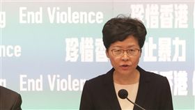 香港10/5起實施禁蒙面法　禁止示威者蒙面香港行政長官林鄭月娥4日宣布，港府將自5日起實施禁蒙面法，禁止任何人參加集會遊行時蒙面。中央社記者張謙香港攝　108年10月4日