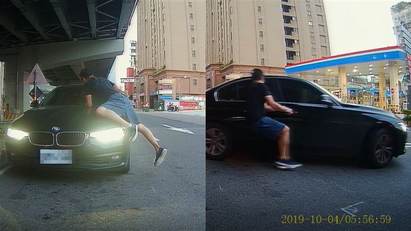 BMW情侶吵架亂撞…他掃到颱風尾