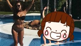  比基尼,泳裝,Alexa Stark,Instagram,模仿,母親,性感,大媽,英國,　圖／翻攝自推特