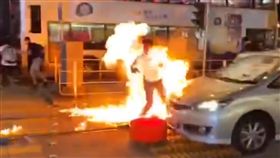 香港,反送中,禁蒙面法,抗議,實彈,汽油彈,射擊,奪槍,彈夾,　圖／翻攝自