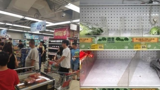 蒙面法上路…港民擠爆超市掃空糧食