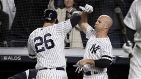 ▲拉梅修（DJ LeMahieu）、賈納（Brett Gardner）6局下開轟。（圖／美聯社／達志影像）