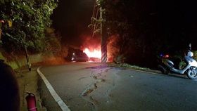 新北,樹林,汽車火警,火燒車,縱火（圖／翻攝畫面）