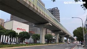 捷運,文心路。（圖／記者蔡佩蓉攝影）