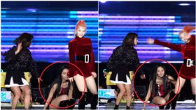 子瑜表演突腿軟！舞台上「往後倒」隊友急攙扶　粉絲氣炸了（圖／翻攝自IdolMonster YouTube）