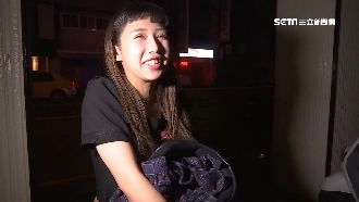 騎樓天花板突崩塌　正妹店員險遭砸