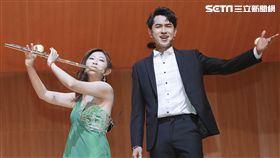 陳謙文參與華姵回台十周年長笛音樂會壓軸表演嘉賓。（圖／記者林士傑攝影）