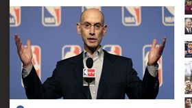 NBA總裁席佛（Adam Silver）。(圖/翻攝自clutchpoints)