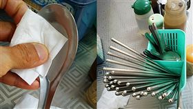 用餐前擦餐具！店家：不用擦啦！龜毛哦（圖／爆廢公社公開版）