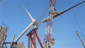 首座離岸風場海洋風電  預計年底商轉上緯投控主導開發的台灣首座離岸風電風場海洋風電9日宣布，第2階段20支風機全數安裝完成，預計年底前商轉。（上緯投控提供）中央社記者潘智義傳真  108年10月9日