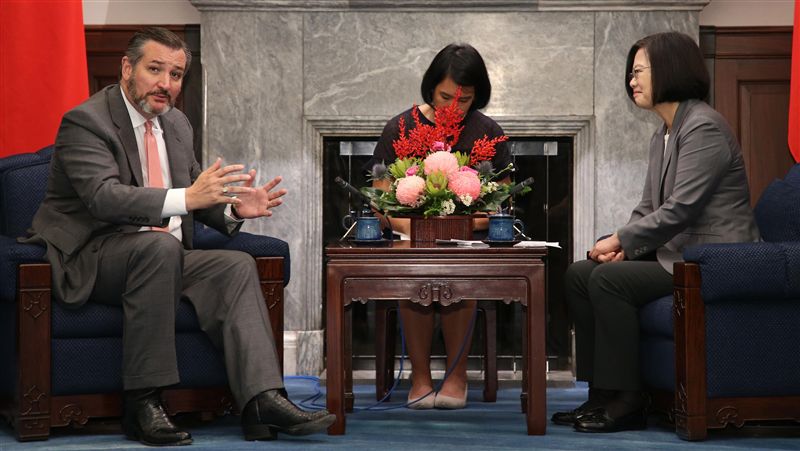 克魯茲：港遭壓迫　台保民主更形重要