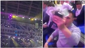 影／鈔票滿天飛！富豪超狂演講　大手筆灑60萬「發財金」（圖／翻攝自Abanoub Samy YouTube）