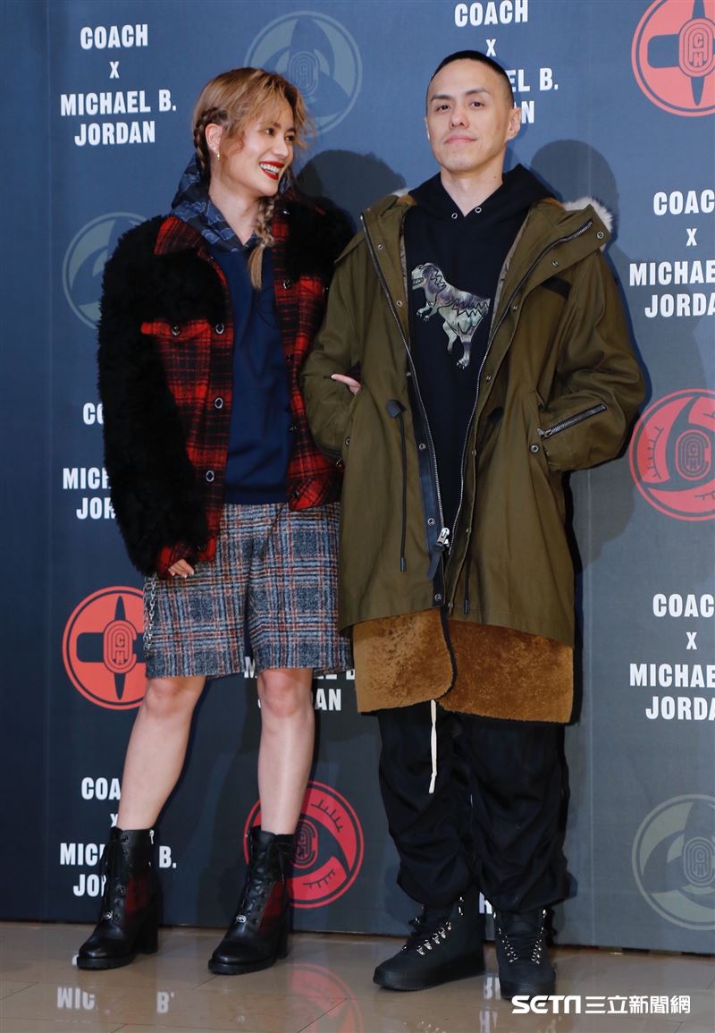 林珈安夫婦參加Coach X Michael B. Jordan聯名系列發表。（圖／記者林聖凱攝影）