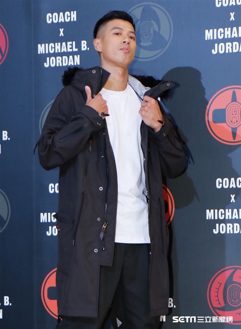 王信凱參加Coach X Michael B. Jordan聯名系列發表。（圖／記者林聖凱攝影）
