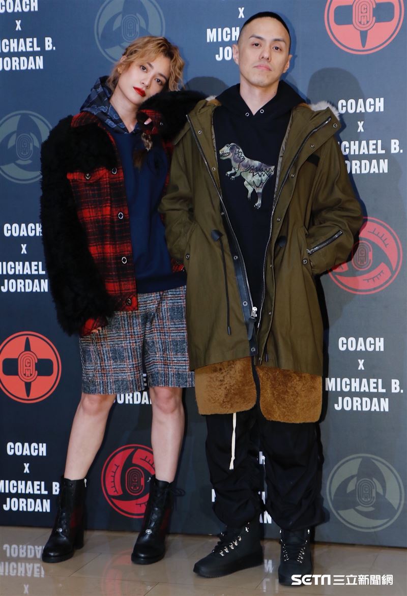 林珈安夫婦參加Coach X Michael B. Jordan聯名系列發表。（圖／記者林聖凱攝影）