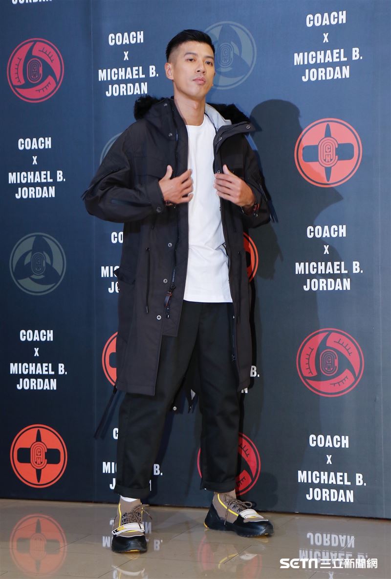 王信凱參加Coach X Michael B. Jordan聯名系列發表。（圖／記者林聖凱攝影）
