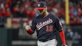 ▲國民先發投手桑契斯（Anibal Sanchez）前6局僅讓紅雀靠著2次保送上壘。（圖／美聯社／達志影像）