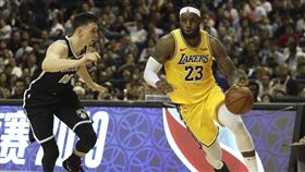 ▲詹姆斯（LeBron James）深圳季前賽僅得6分。（圖／美聯社／達志影像）
