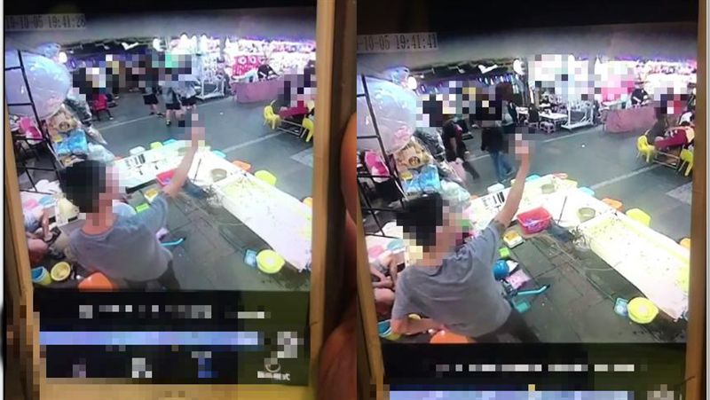 士林夜市爆糾紛！撈魚攤員工亮刀送辦