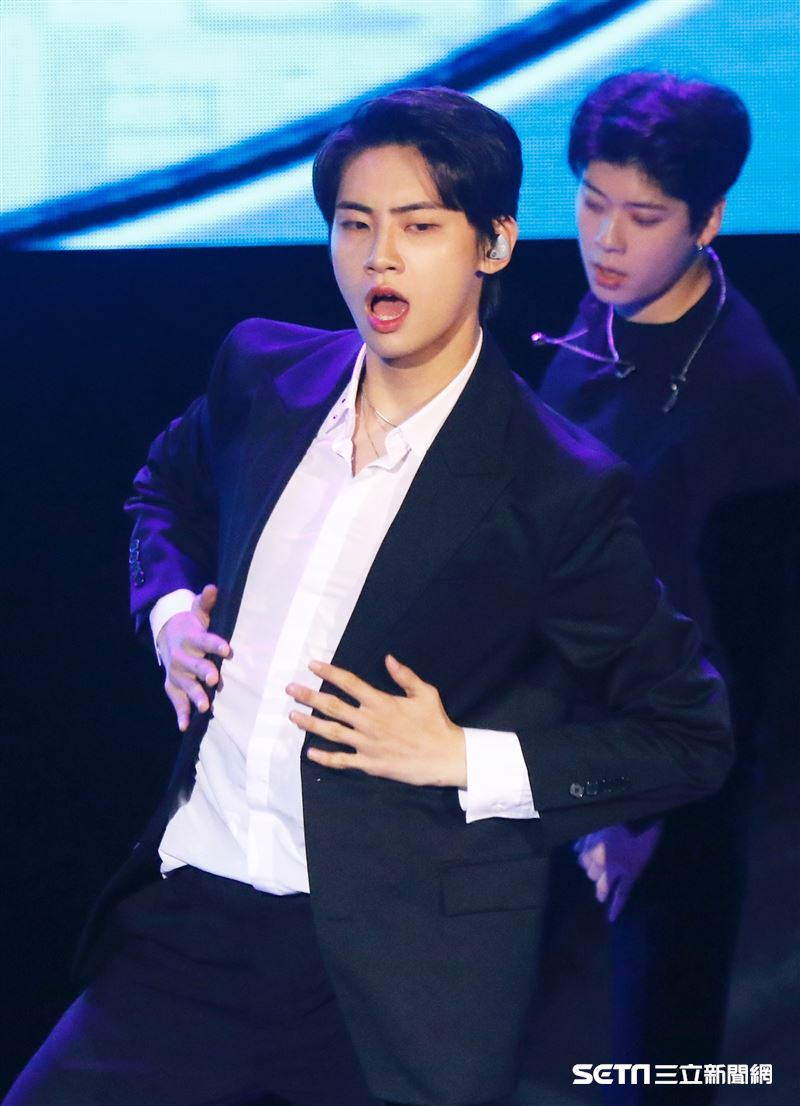 李鎭赫超沒偶像包袱，在現場整個玩開。（圖／記者林聖凱攝影）