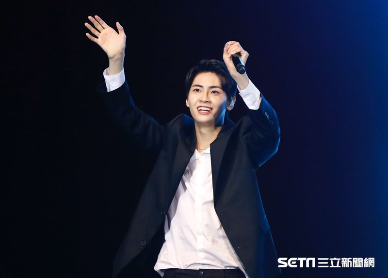 李鎭赫超沒偶像包袱，在現場整個玩開。（圖／記者林聖凱攝影）