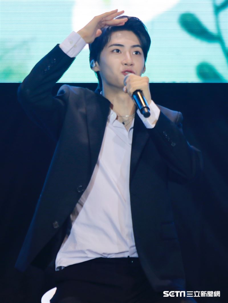 李鎭赫超沒偶像包袱，在現場整個玩開。（圖／記者林聖凱攝影）