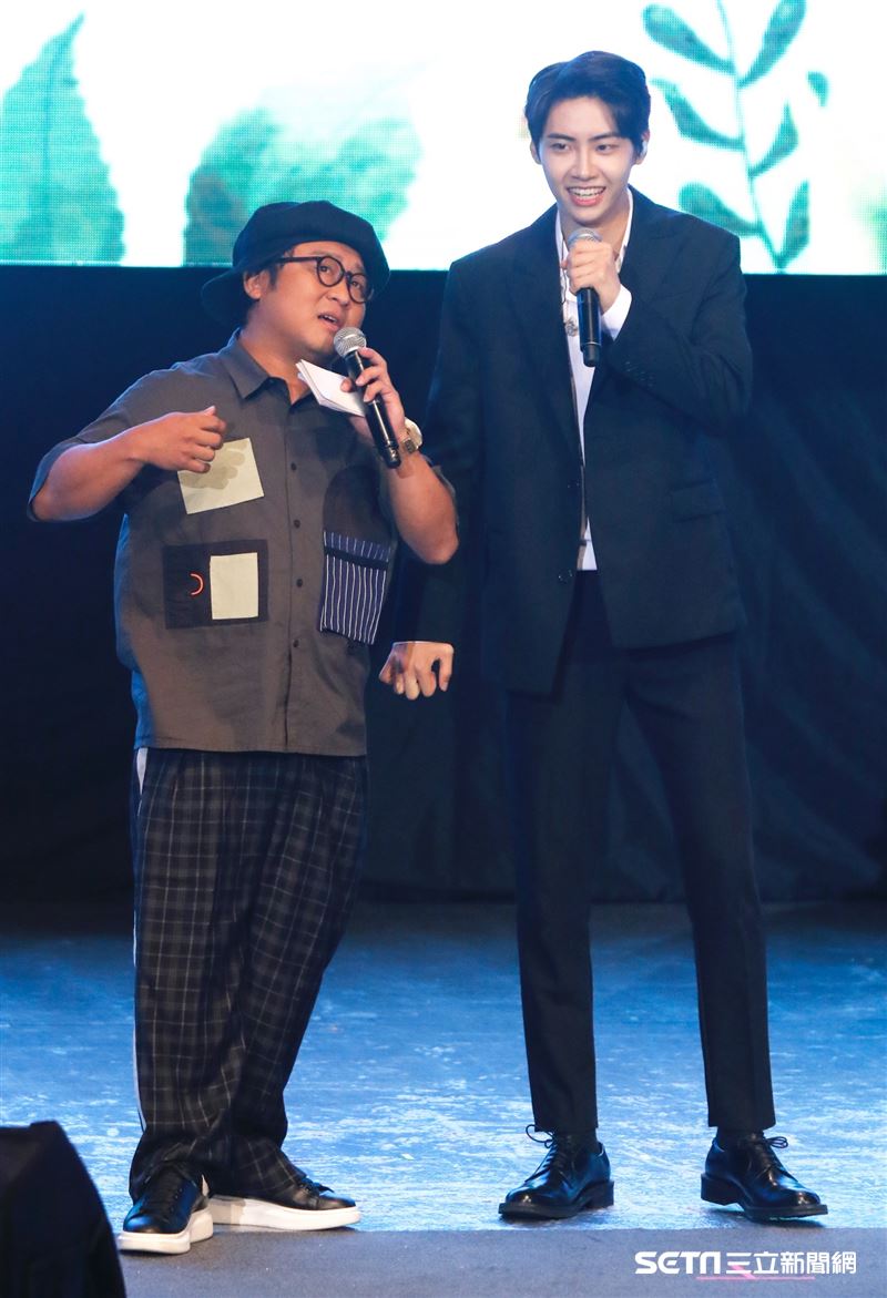 李鎭赫超沒偶像包袱，在現場整個玩開。（圖／記者林聖凱攝影）