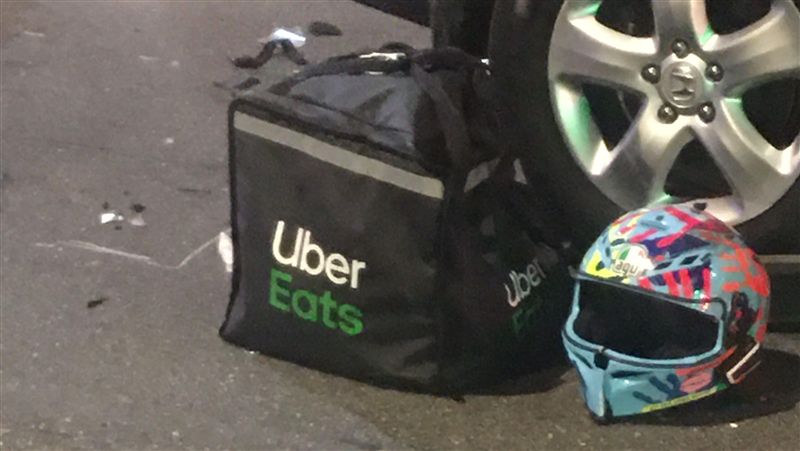 送餐遭撞飛！他送UberEats亡
