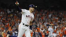 ▲柯瑞亞（Carlos Correa）11局下敲出再見全壘打。（圖／美聯社／達志影像）