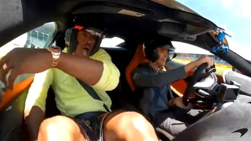 NBA／搭F1賽車…熱火士官長嚇暈