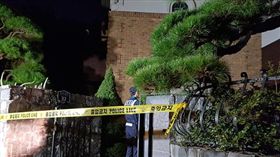 警方拉起了封鎖線，在雪莉住處「沒有發現遺書」。（圖／翻攝自newdaily）