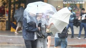 天氣,氣象,下雨,颱風,降雨,雨天,停班,停課,上班,上課,冒雨,雨傘,撐傘,淋雨,強風,豪雨（示意圖／邱榮吉攝影）