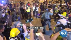 後腦中布袋彈！香港又有媒體遭警攻擊