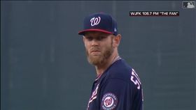 ▲史特拉斯堡（Stephen Strasburg）前5局送出7次三振。（圖／翻攝自MLB官網）