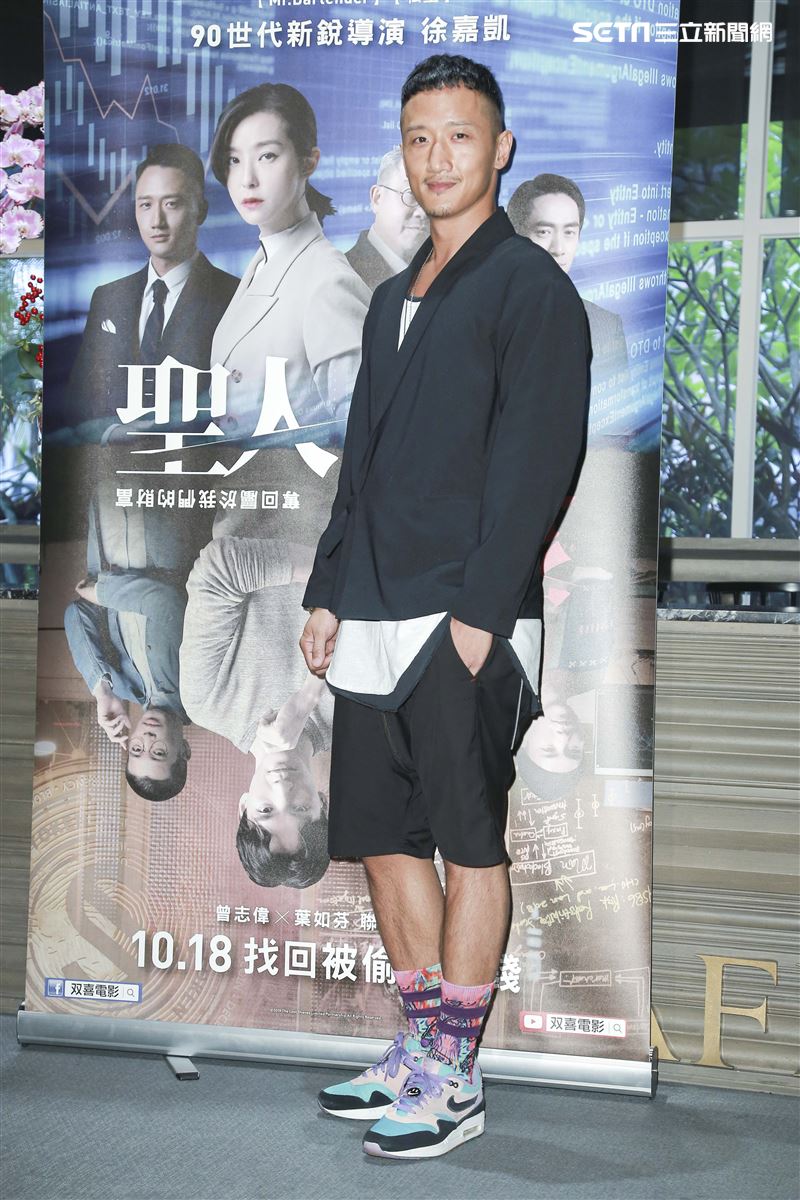 電影《聖人大盜》媒體茶敘，演員高英軒。（圖／記者林士傑攝影）