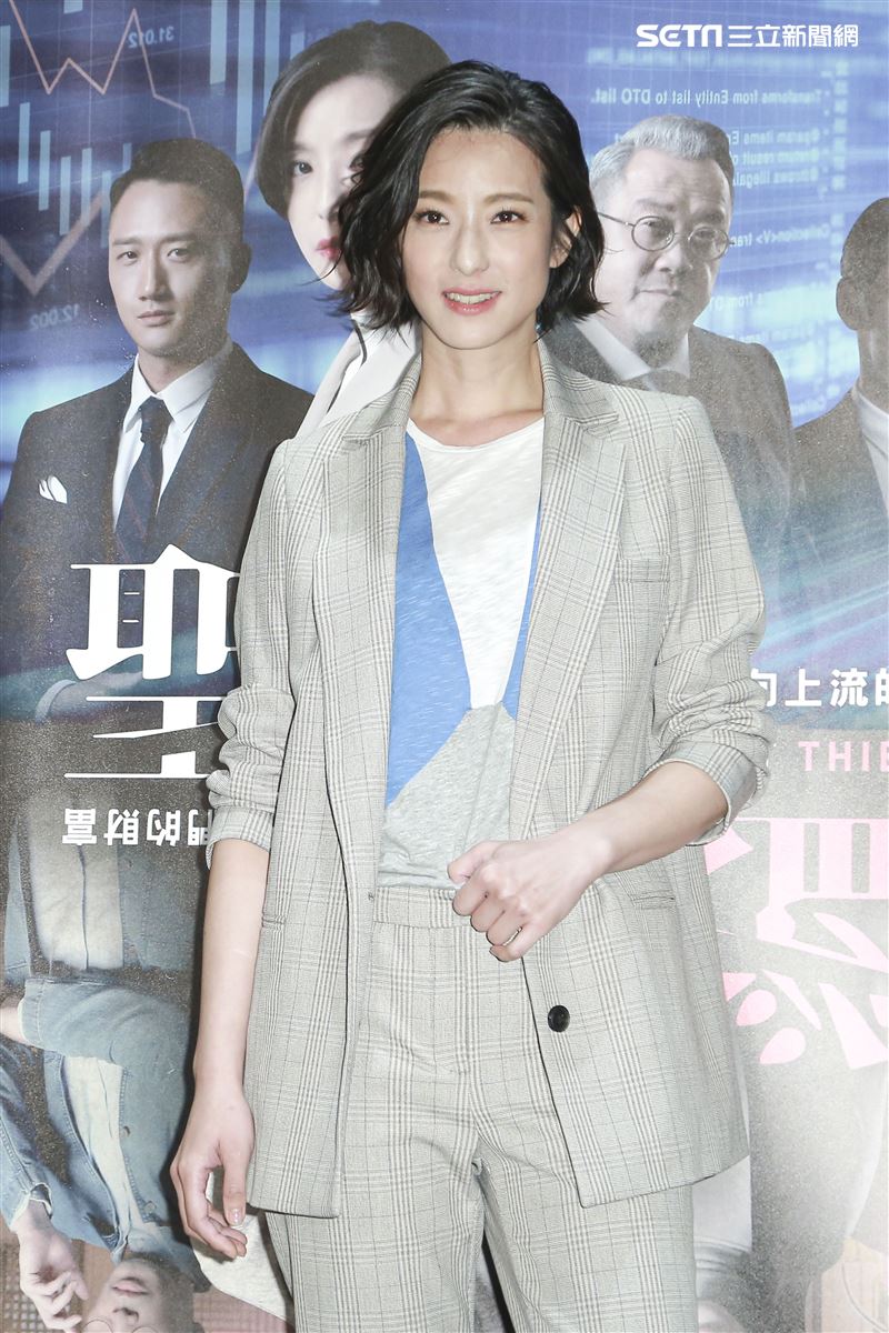 電影《聖人大盜》媒體茶敘，演員賴雅妍。（圖／記者林士傑攝影）