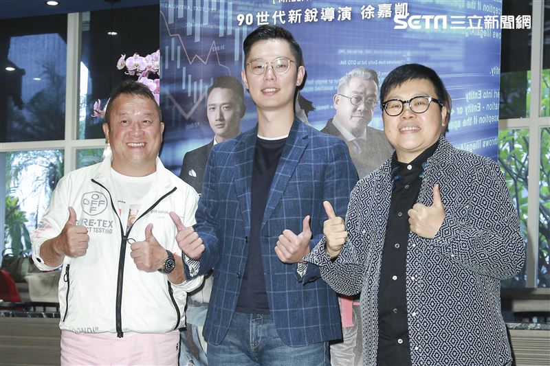 電影《聖人大盜》媒體茶敘，演員曾志偉、監製葉如芬、導演徐嘉凱。（圖／記者林士傑攝影）