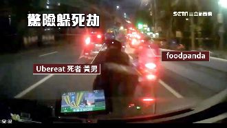 獨／外送員遭2車夾殺！驚悚畫面曝光