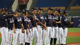 ▲亞錦賽日本隊社會人鄧愷威中華隊劉致榮吳昇峰堀誠。（圖／中華棒協提供）