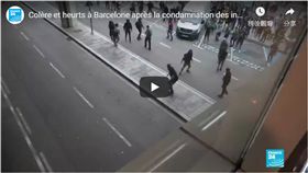 巴塞隆納,加泰隆尼亞獨立領袖,警民衝突,聲援,抗議(youtube)