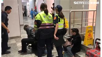 兩男為一女互毆　勇警一記掃腰制伏