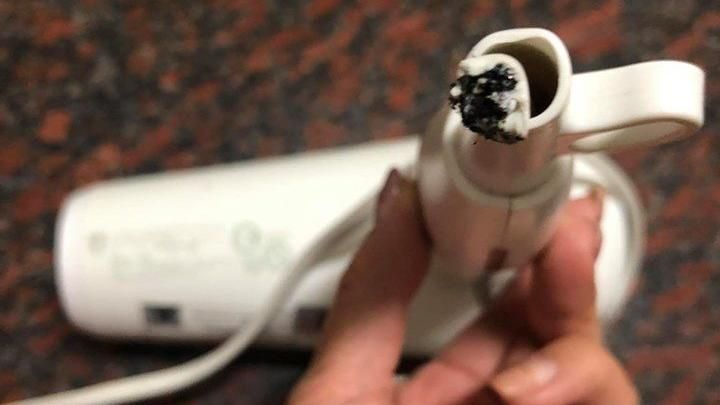 吹風機冒火花斷頭　網曝：收納出問題