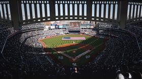 ▲洋基球場降雨機率100%。（圖／取自洋基推特）