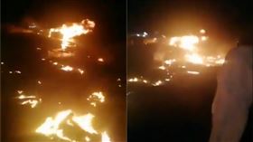 沙烏地阿拉伯麥地那省（Medina）發生重大交通意外。（圖／翻攝自推特）