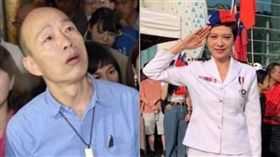 熊海靈在國慶活動挺韓，慘遭高市府開罰，她竟因此怒批「綠色恐怖」。（組合圖／資料照、翻攝自臉書）