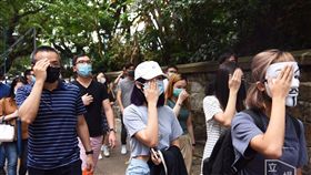 (16:9)反送中,快閃,蒙面,遊行,堵路（圖／翻攝自Stand News立場新聞）