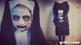 萬聖節,鬼修女,厭世,恐怖,斷頭(羅媽媽授權提供)