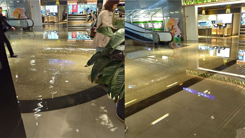 桃機二航廈B2積水！桃園機場回應了